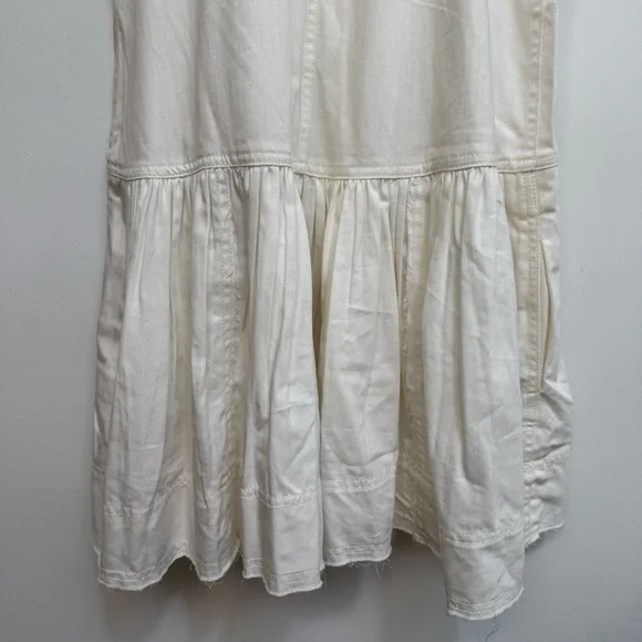 Pilcro Anthropologie Kyla Flounce Mini Dress Women Small Petite Pockets - Picture 11 of 15